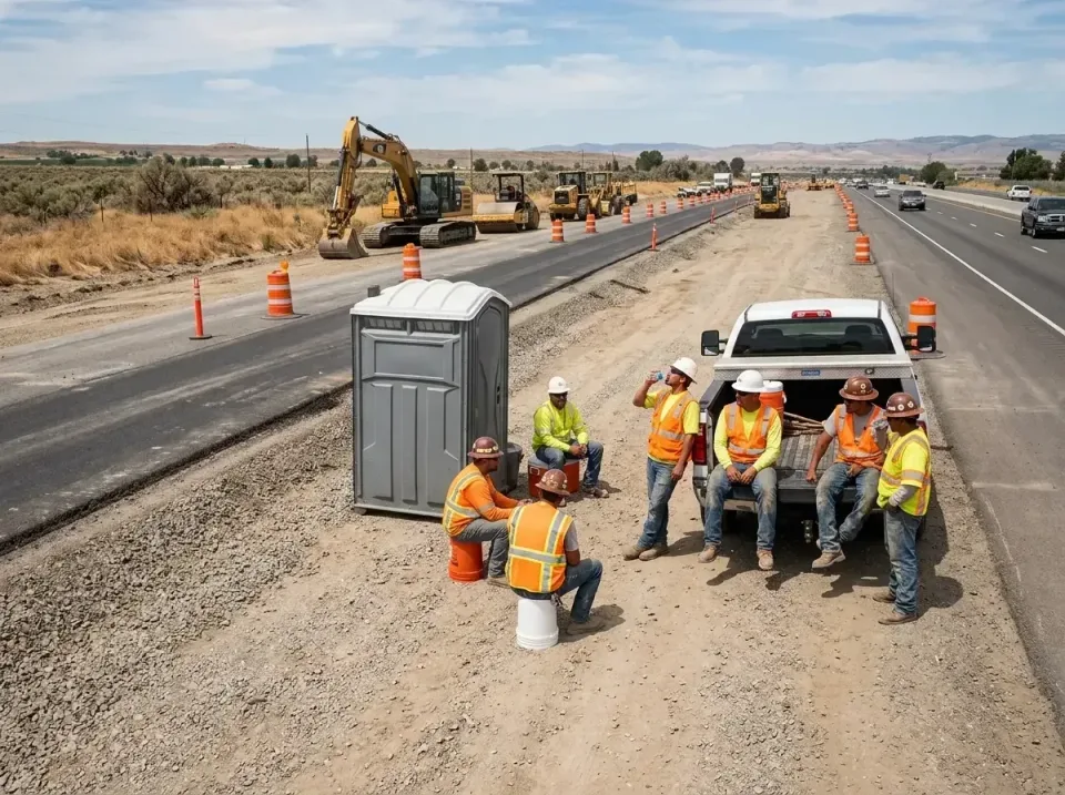 highway-road-construction-crew-007 — frequently asked questions, Porta Potty and Restroom Rentals in Gunbarrel, CO